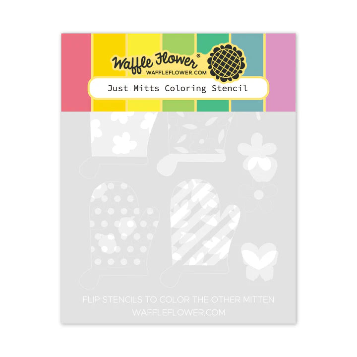 Just Mitts Coloring Stencil