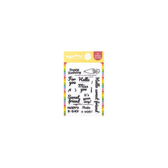 Postage Collage Piped Letters Stamp Set