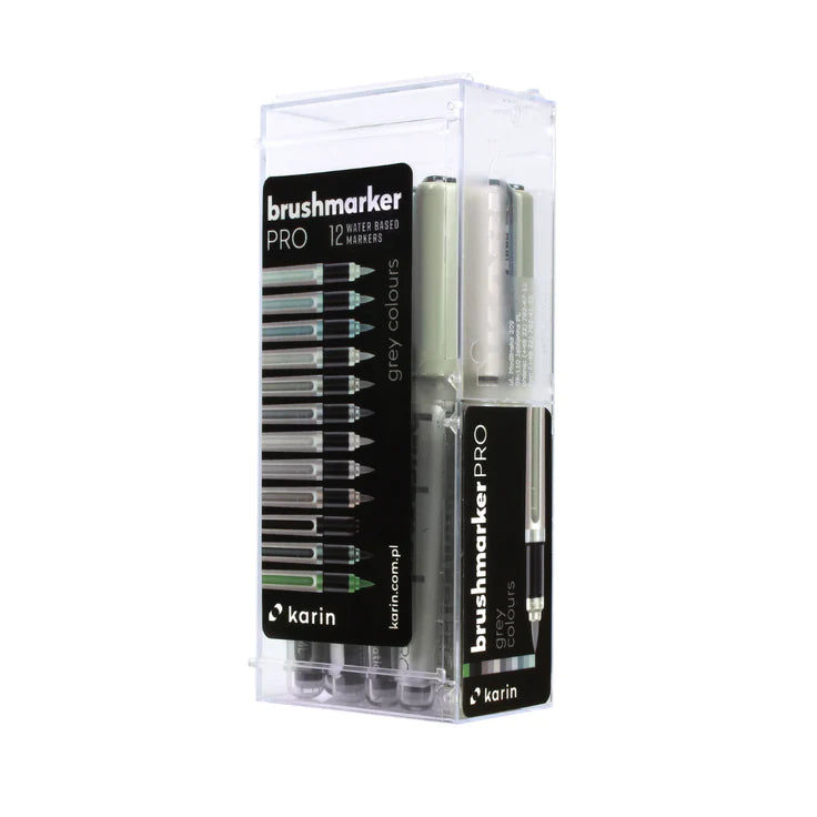 Brushmarker Pro Grey Colors - Set of 12