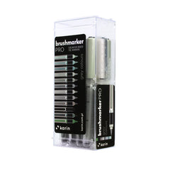Brushmarker Pro Grey Colors - Set of 12