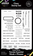 Studio Maker Series Traveler Essential Words Stamp Set