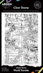 Studio Maker Series World Traveler Background Stamp