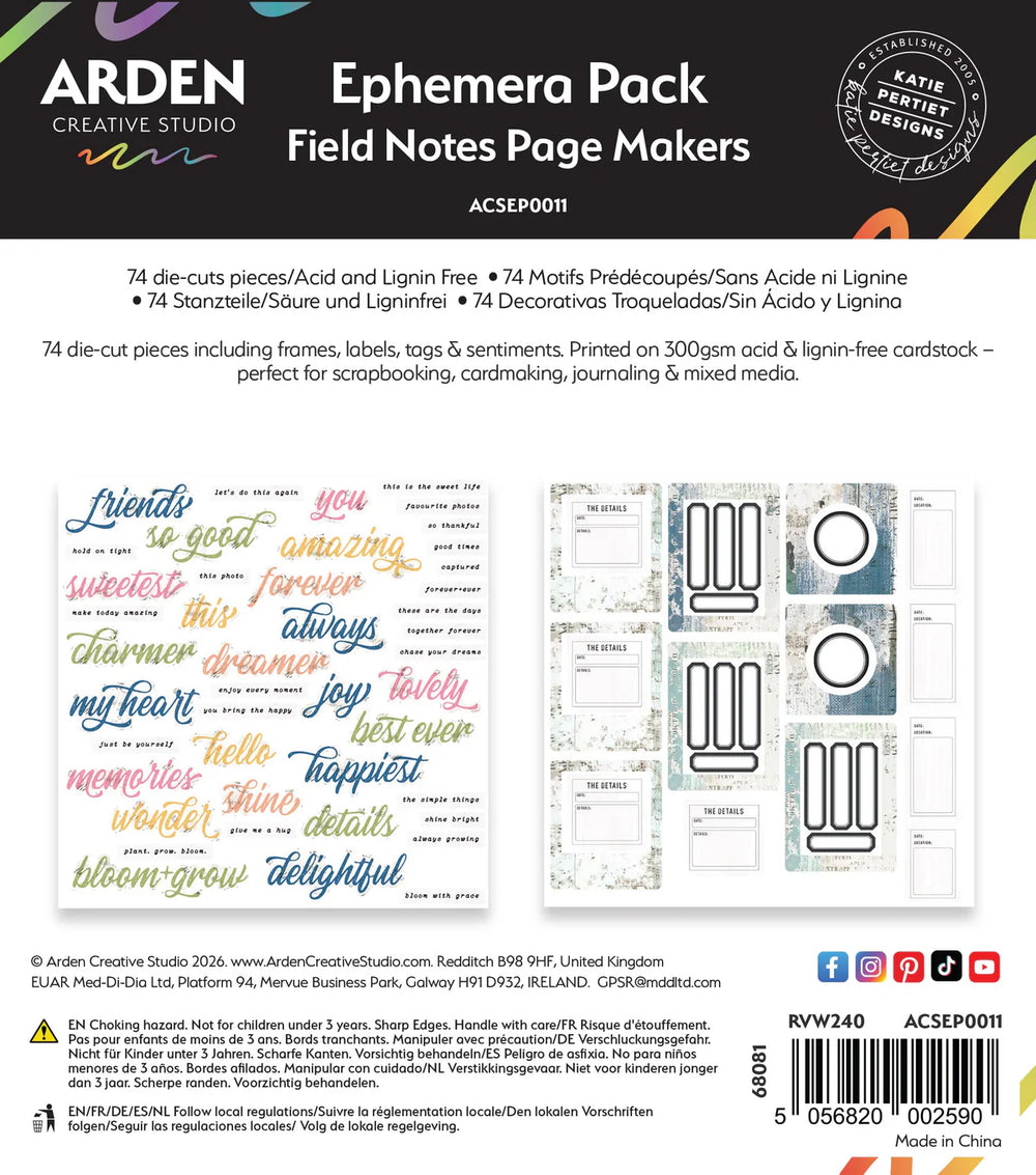 Field Notes Page Makers Ephemera Pack