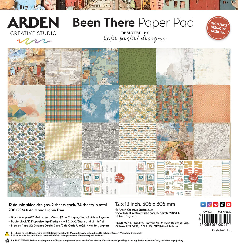 Been There 12x12 Paper Pad