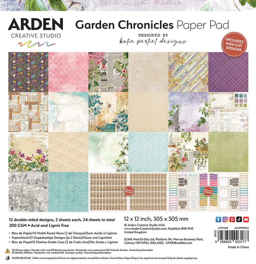 Garden Chronicles 12x12 Paper Pad