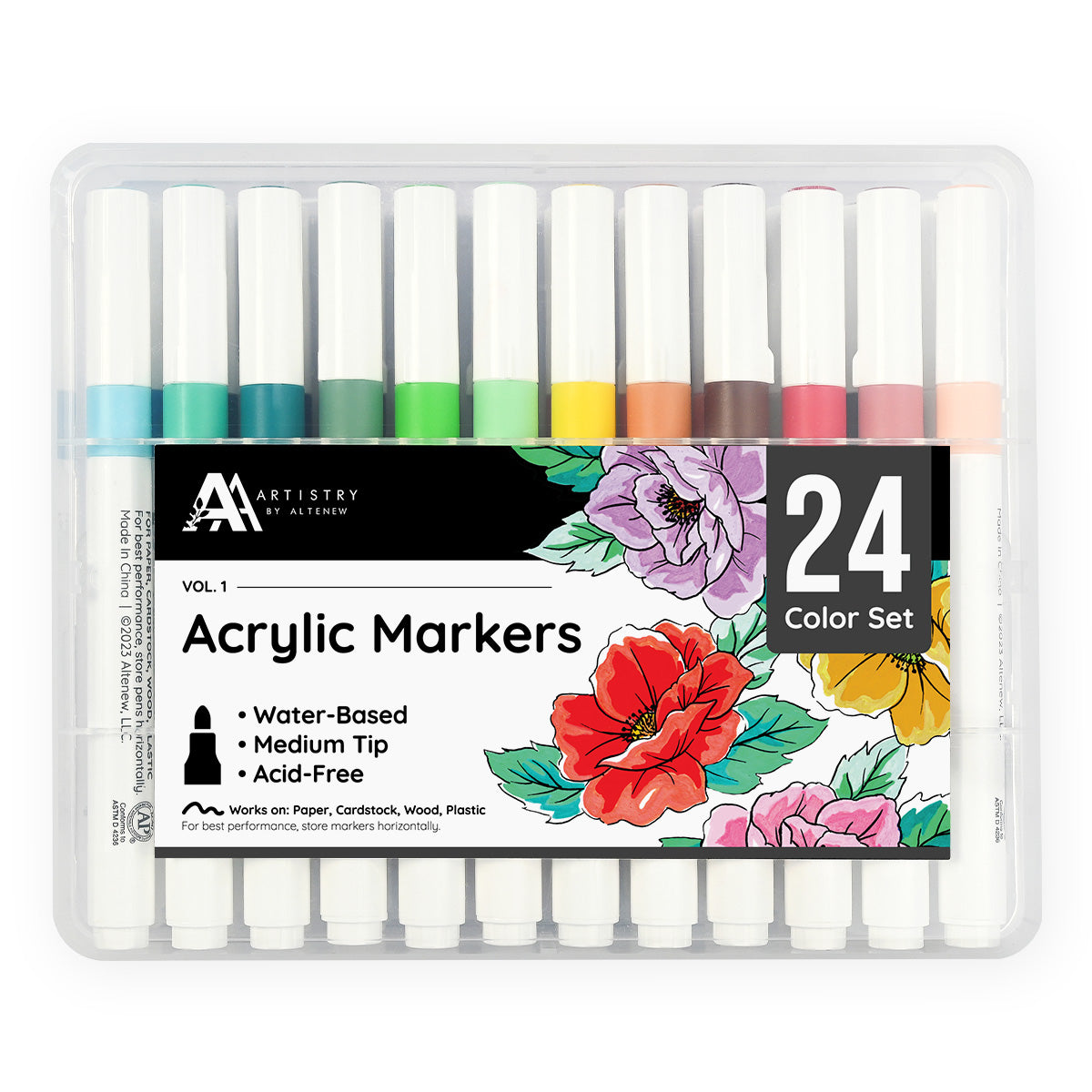 Acrylic Marker 24 Color Set - Vol 1