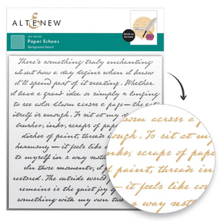 Altenew Paper Echoes Background Stencil