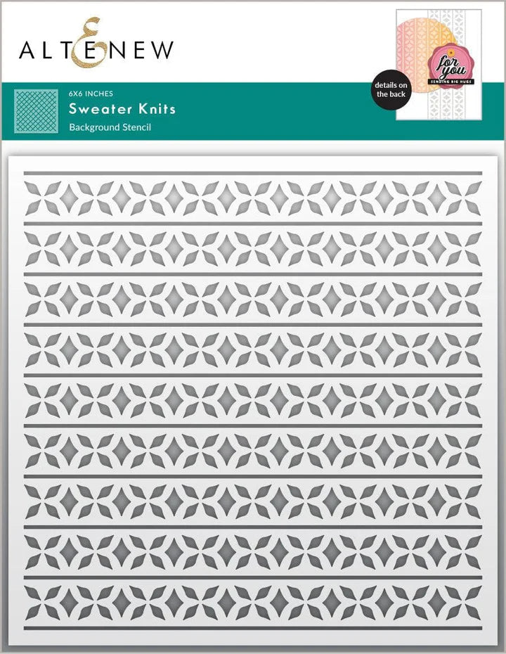 Altenew stencil sweater knits stencil