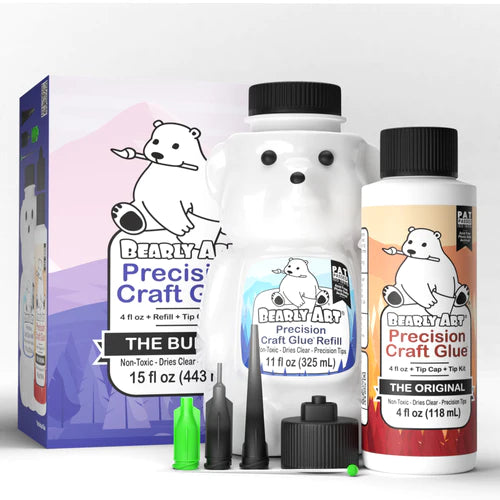 Bearly Art Precision Craft Glue - The Bundle