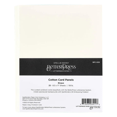 Bisque BetterPress Cotton 8 1/2 x 11