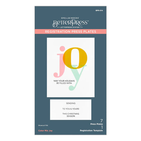 Color Mix Joy Registration Press Plates