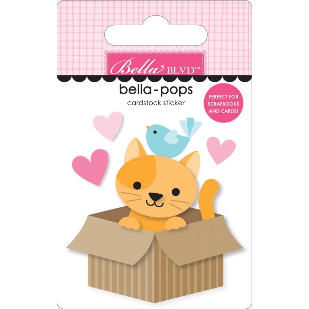 Bella Boulevard Curious Kitty Bella Pops Dimensional Sticker