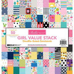 Bella Boulevard Girl Value Stack - 12x12 Double-Sided Cardstock