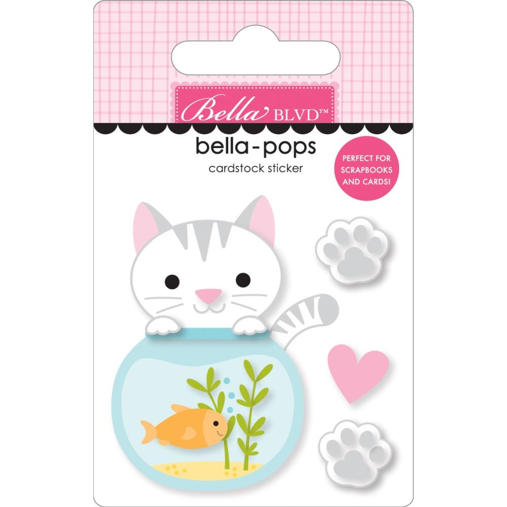 Bella Boulevard Meow Cat Bella Pops Dimensional Sticker