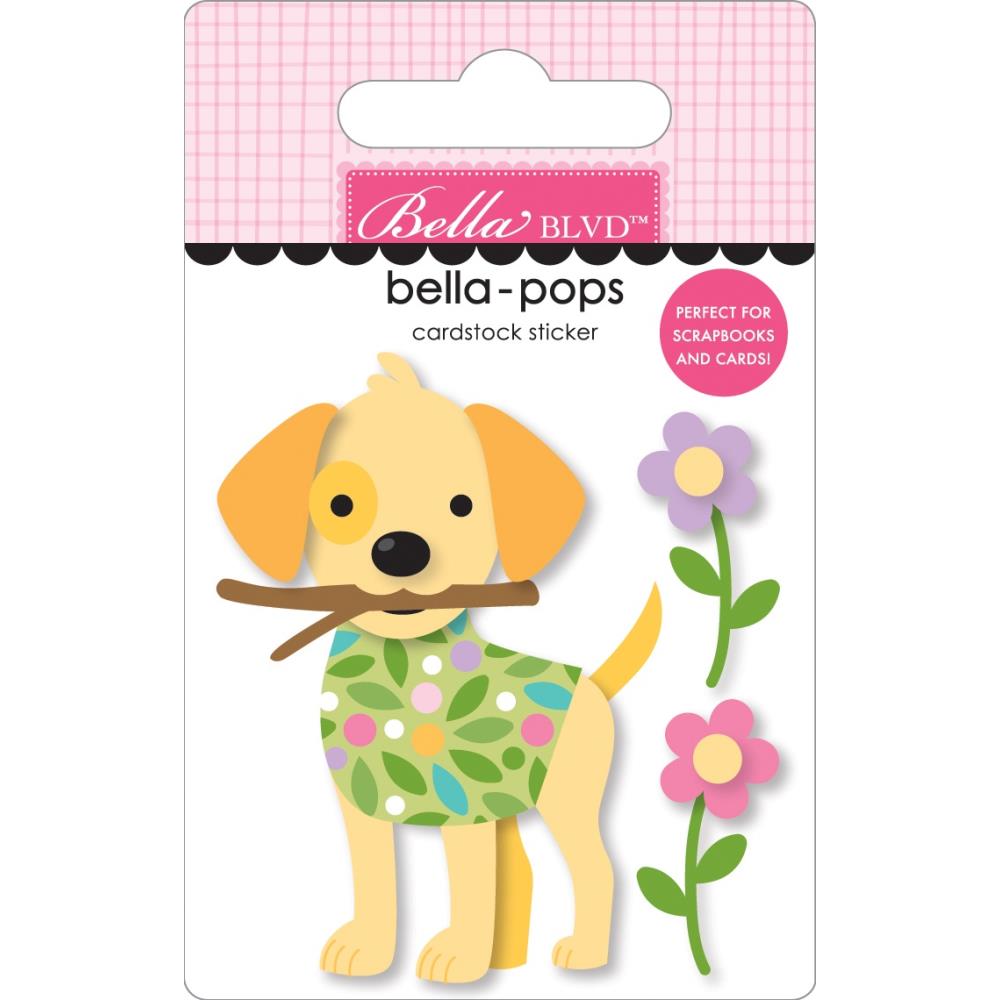 Bella Boulevard Tail Wagger Puppy Bella Pops Dimensional Sticker