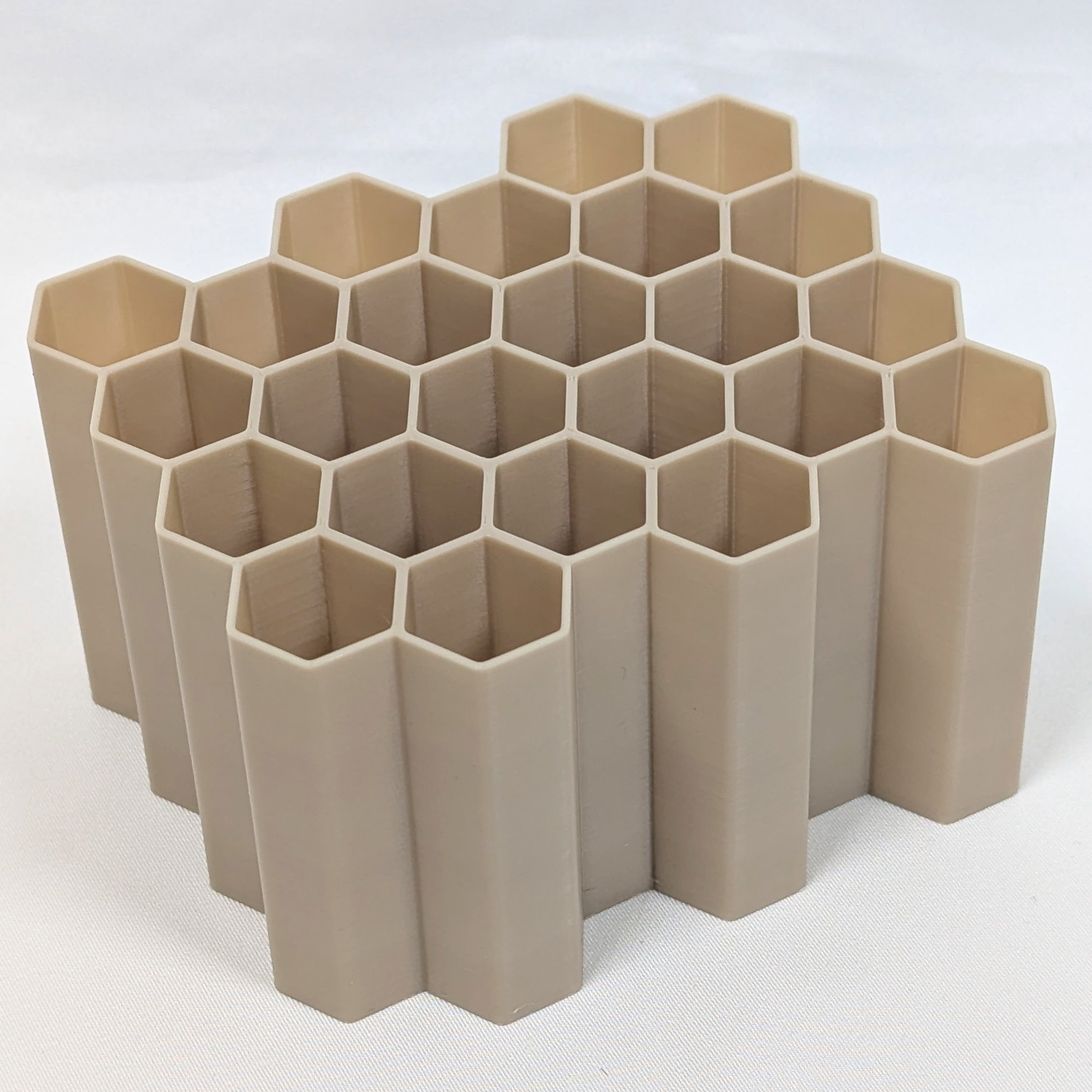 Bone White Hexagon Craft Tool Holder Organizer