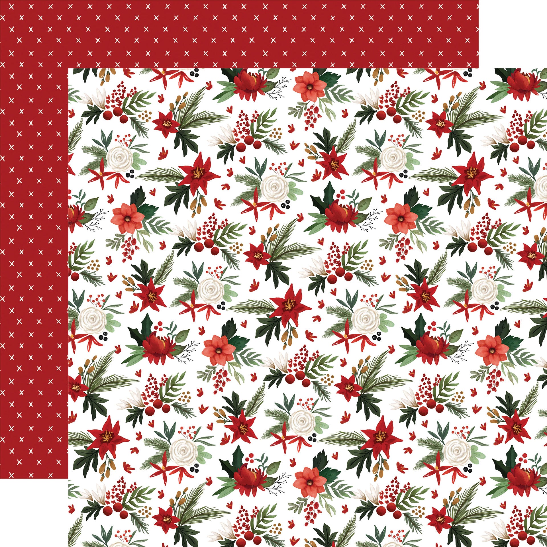 A Wonderful Christmas Deck the Halls Patterned Paper