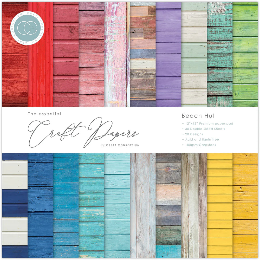 Beach Hut 12x12 Premium Paper Pad