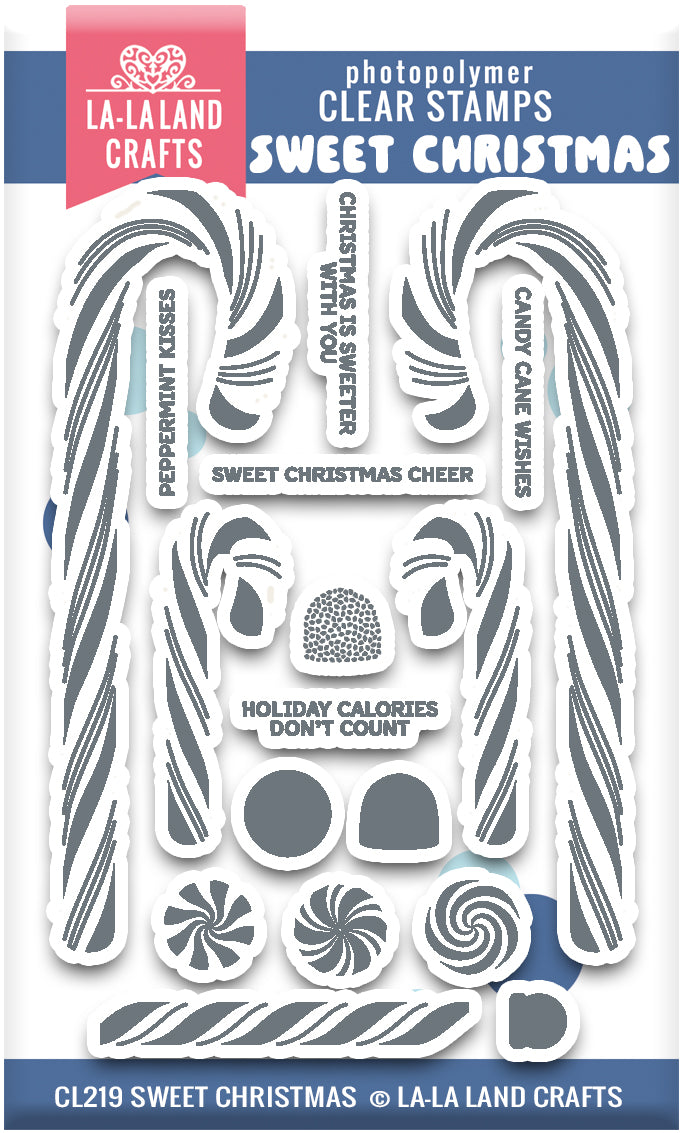 Sweet Christmas Candy Canes Clear Stamp Set