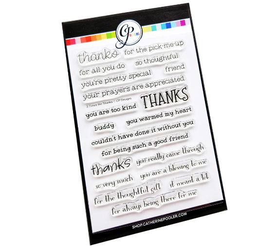 3 Times the Thanks Sentiments Stamp Set