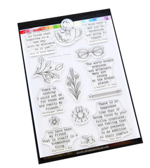 Excerpts Sentiments Stamp Set