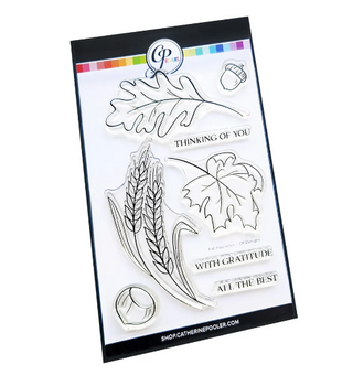 Catherine Pooler Fall Flourishes Stamp Set with Leaves