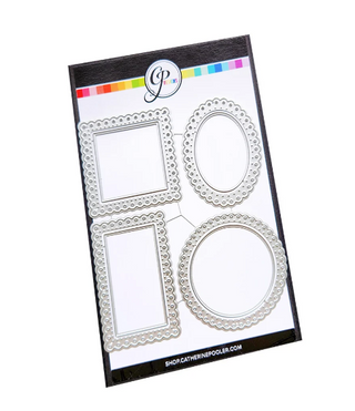 Catherine Pooler Frilly Frames Square, Oval, Rectangle and Circle Dies