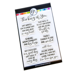 Inside Out Thinking of You Sentiments Stamp Set