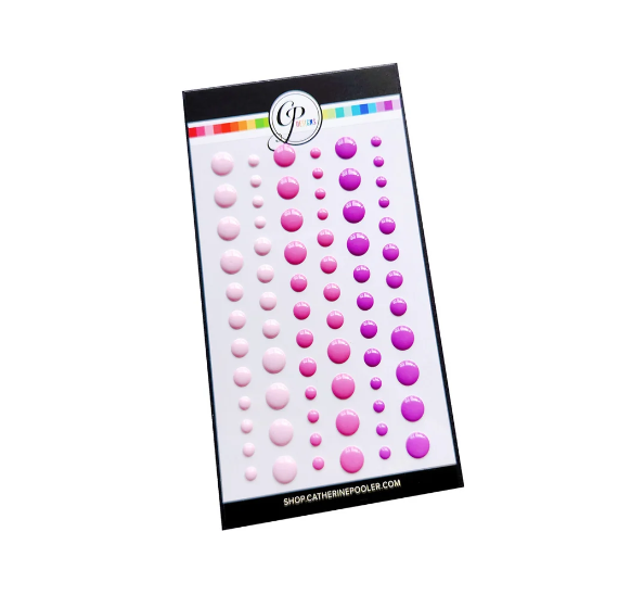 Party Red-Violets Enamel Dots