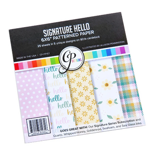 Catherine Pooler Signature Hello 6x6 Patterned Paper for Card Making