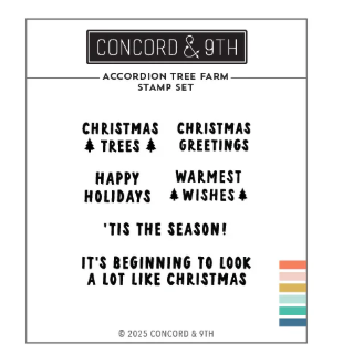 Accordion Tree Farm Stamp Set