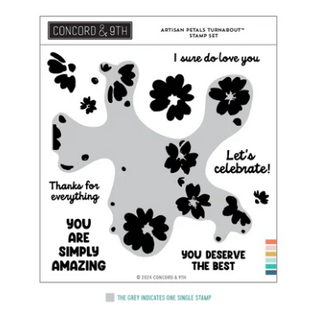Concord & 9th Artisan Petals Turnabout Stamp Set