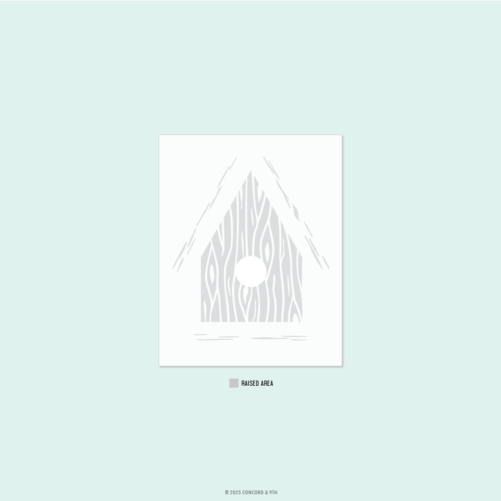 Birdhouse Blossoms Embossing Folder