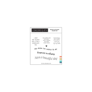 Concord & 9th Briar and Blooms Sentiment Stamp Set