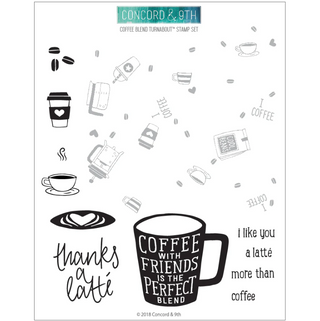 Concord & 9th Coffee Blend Turnabout Stamp Set