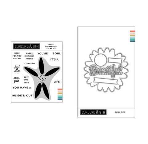 Daisy Turnabout Stamp & Die Set Bundle
