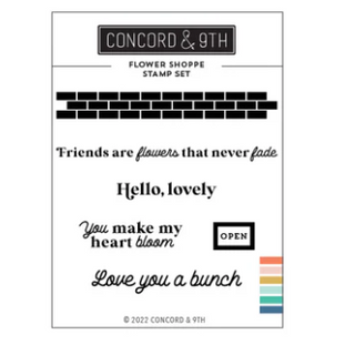 Concord & 9th Flower Shoppe Sentiment Stamp Set