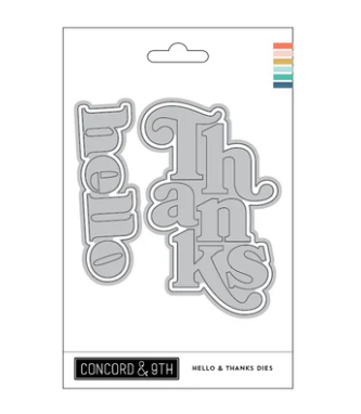 Concord & 9th Hello & Thanks Dies for Card Making