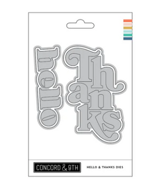 Concord & 9th Hello & Thanks Dies for Card Making