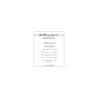 Concord & 9th KW1230 Thoughts And Prayers sentiment stamp set