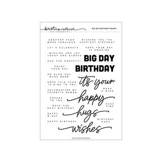 Concord & 9th KW1266 Big Day Birthday Sentiment stamps