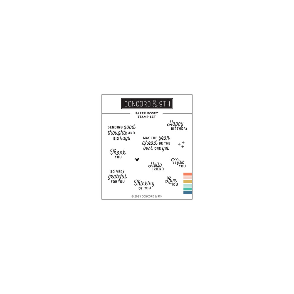 Paper Posy Stamp Set