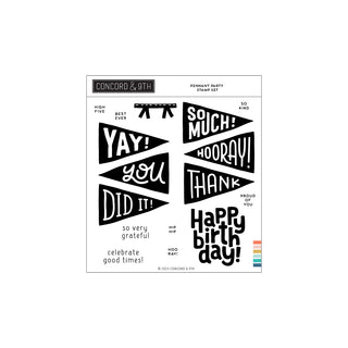 Concord & 9th Pennant Party Stamp Set