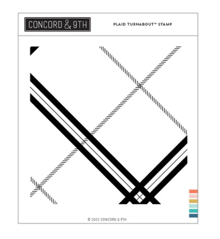 Concord & 9th Plaid Turnabout Stamp for Card Making