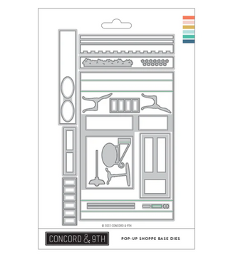 Concord & 9th Pop-Up Shoppe Base Dies for dimensional cards