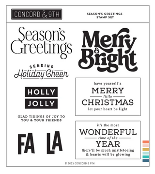 Concord & 9th Seaon's Greetings Stamp Set