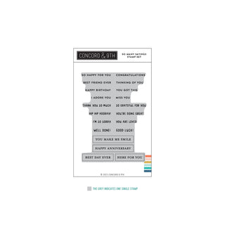 Concord & 9th So Many Sayings Stamp Set for Card Making