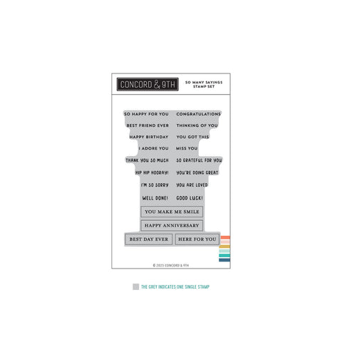 So Many Sayings Stamp Set