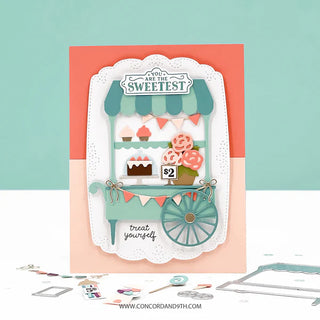 Concord & 9th Sweet Candy and Cake Cart Dies