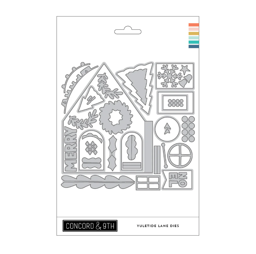 Concord & 9th Yuletide Lane Dies for Scrapbooking and Card Making